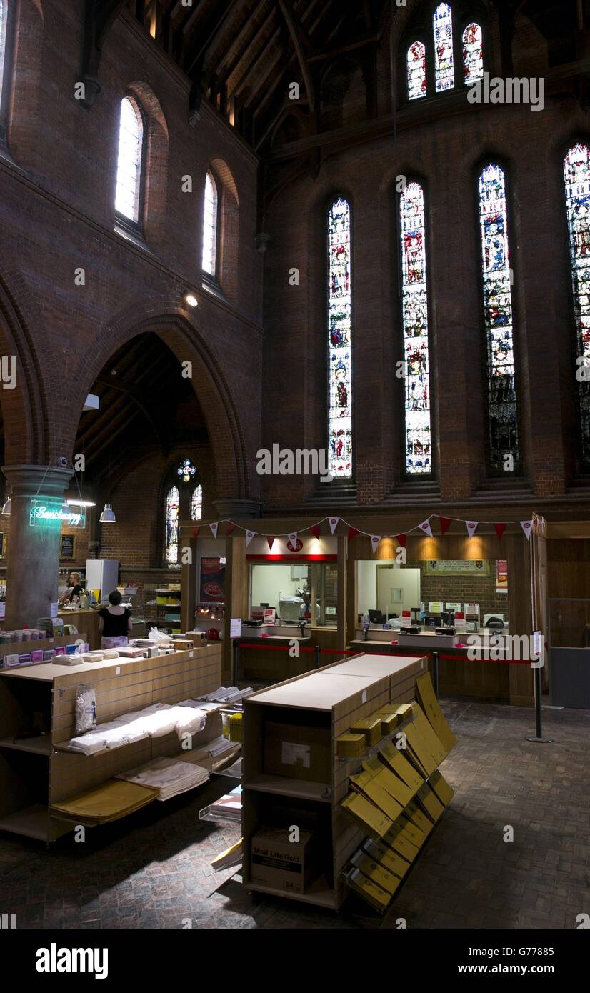 Post Office in church Stock Photo Alamy