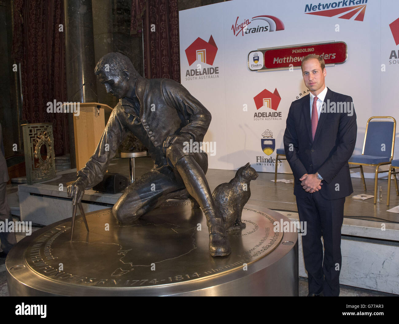 Captain Matthew Flinders statue unveiling Stock Photo