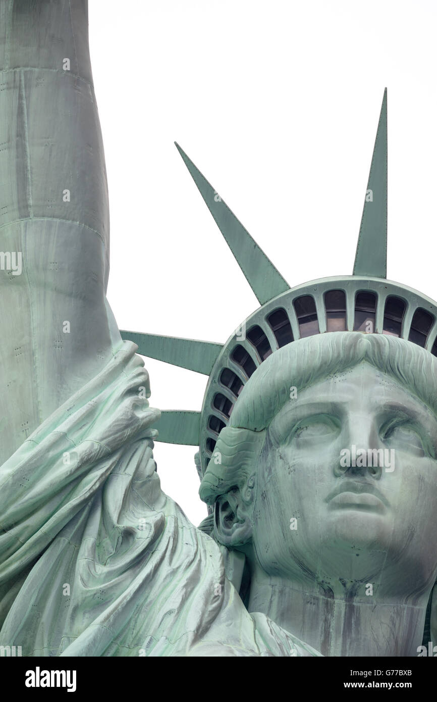 The Statue of Liberty is a colossal copper statue, designed by Auguste