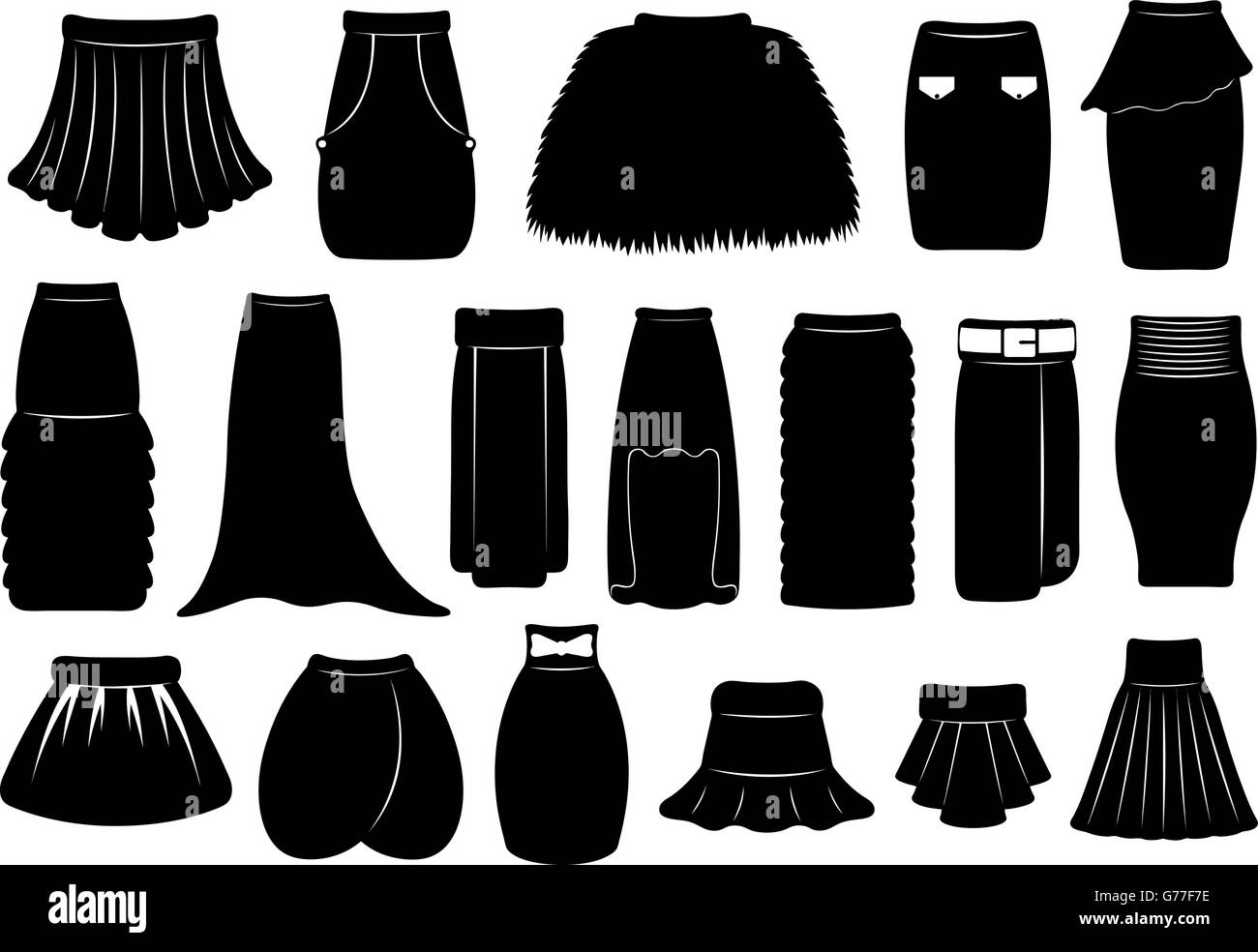 Ribbon skirts Black and White Stock Photos & Images Alamy