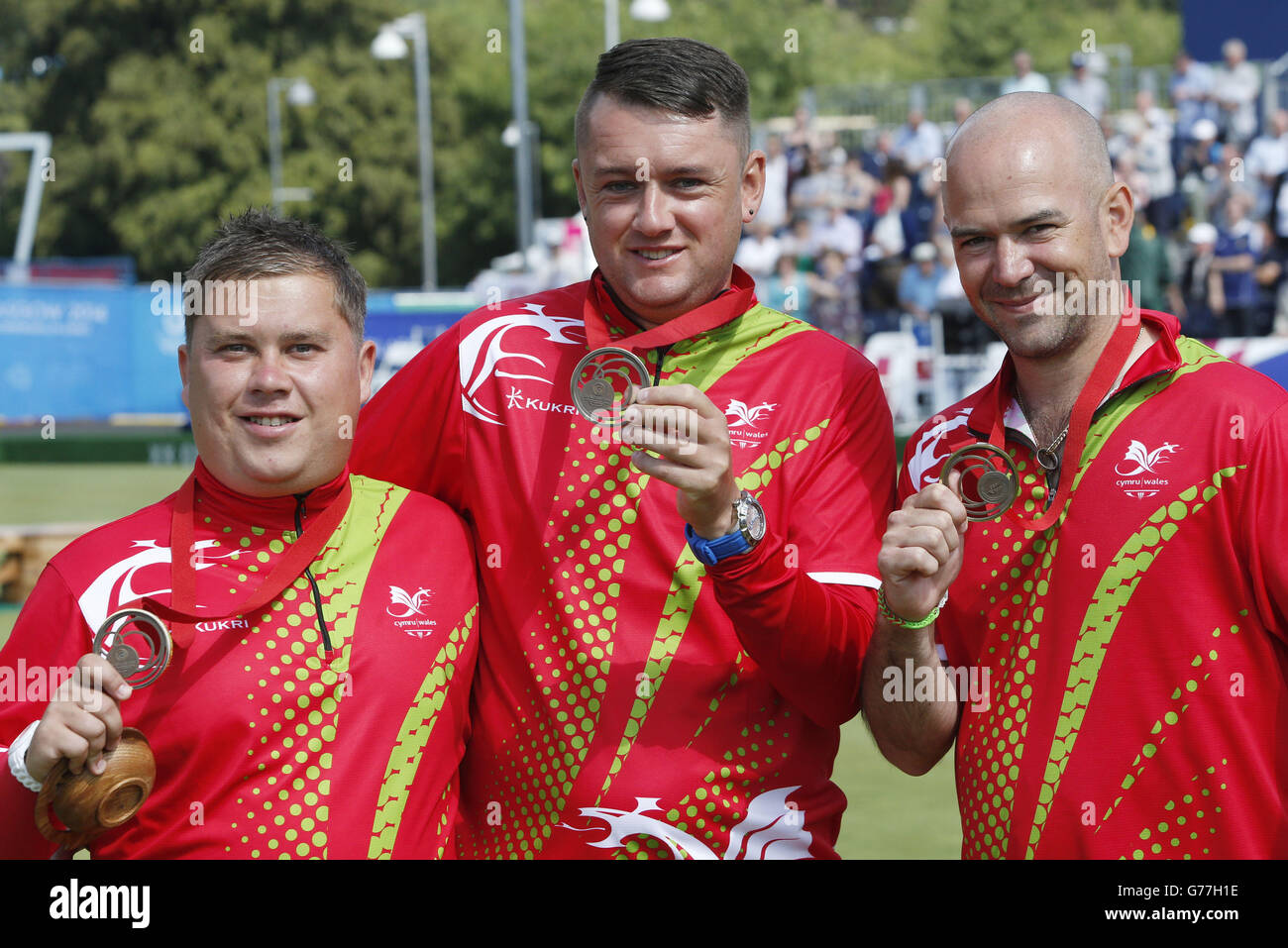 Wales' Paul Taylor, Jonathan Tomlinson and Marc Wyatt take bronze in