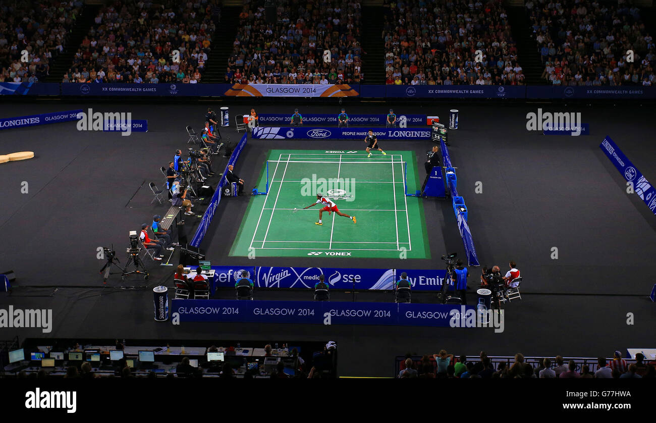 Badminton match hi res stock photography and images Alamy