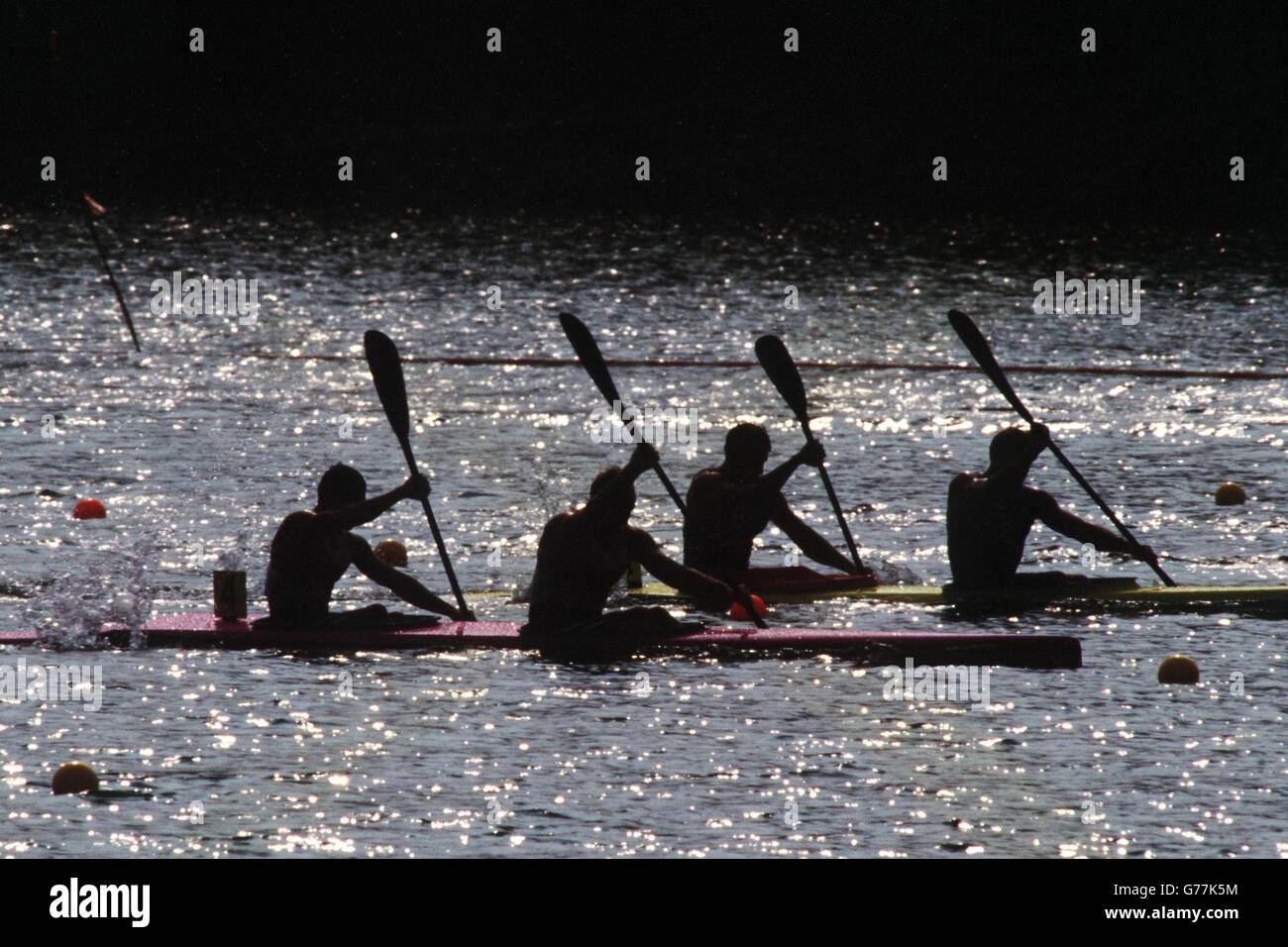 Atlanta Olympics Canoeing Stock Photo Alamy