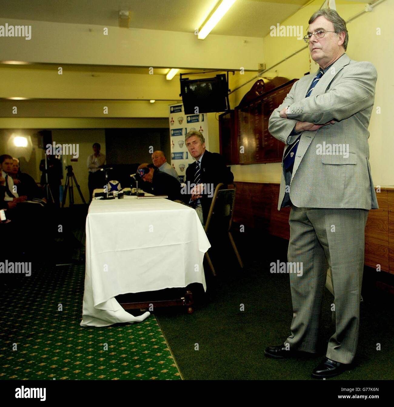 Bristol Shoguns Chairman Malcolm Pearce During A Press Confrence At The Memorial Ground Bristol Where He Announced That He Is Relinquishing Control Of The Club Pearce Insists That The Club Will