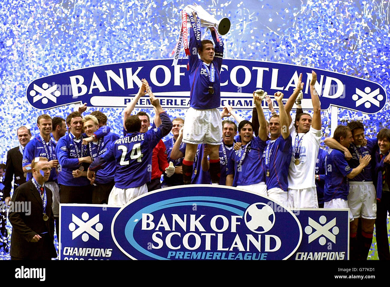 Football action celebrating team shot trophy lifting trophy group shot