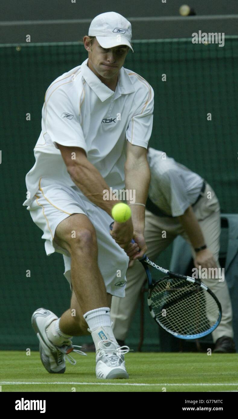 Andy Roddick Wimbledon Stock Photo - Alamy