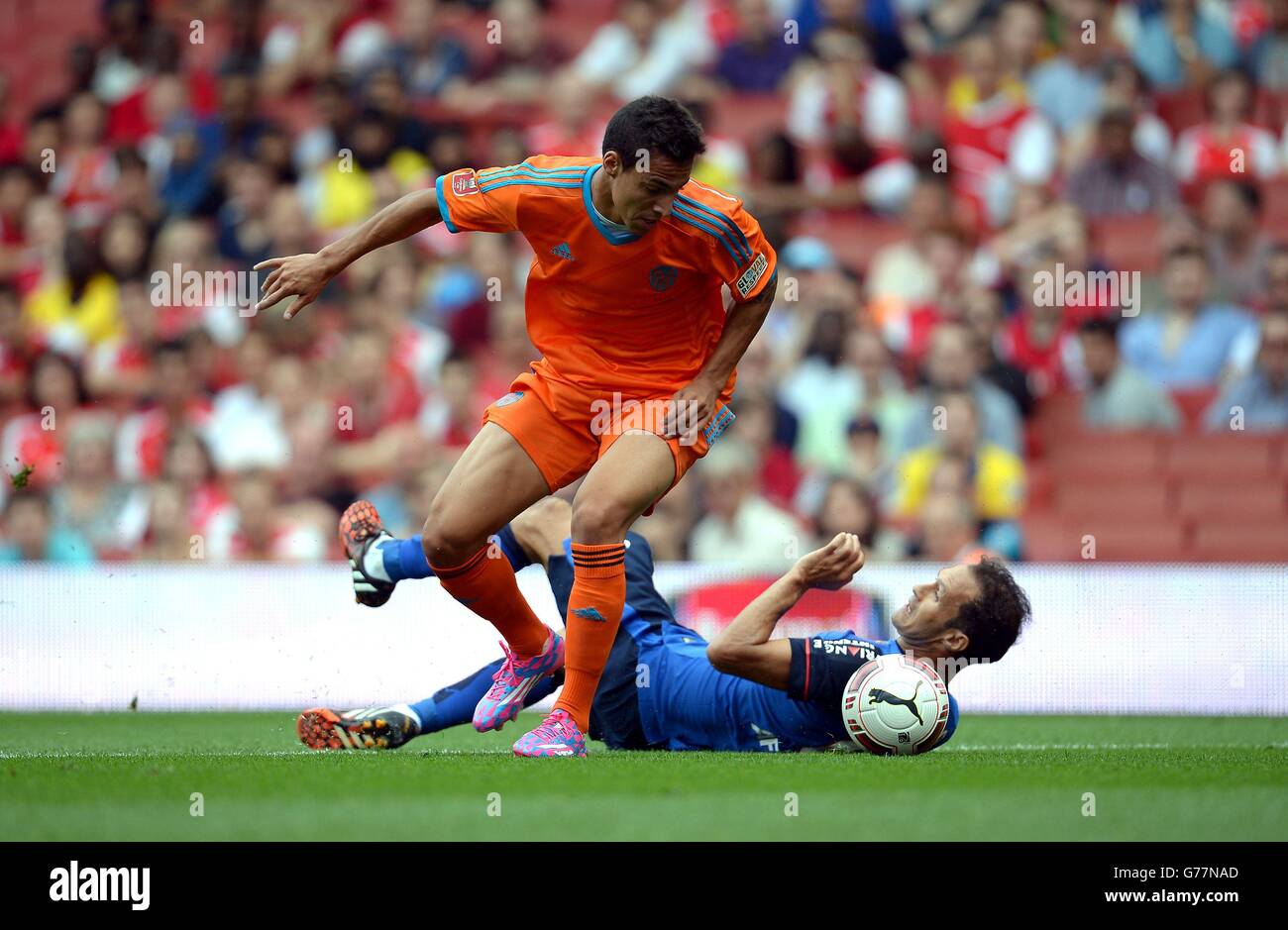 Soccer - 2014 Emirates Cup - Valencia CF v AS Monaco - Emirates Stadium Stock Photo