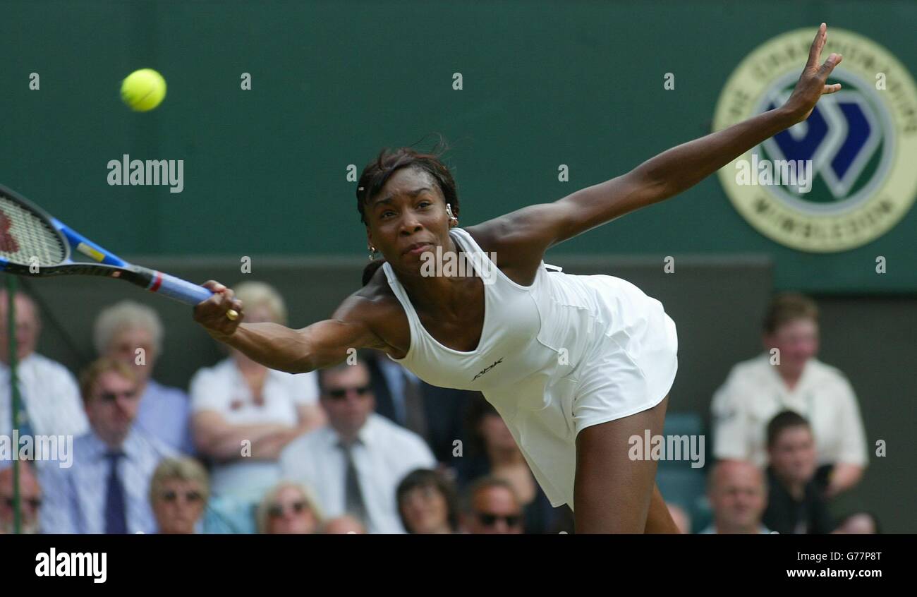 Wimbledon williams v petrova hi-res stock photography and images - Alamy
