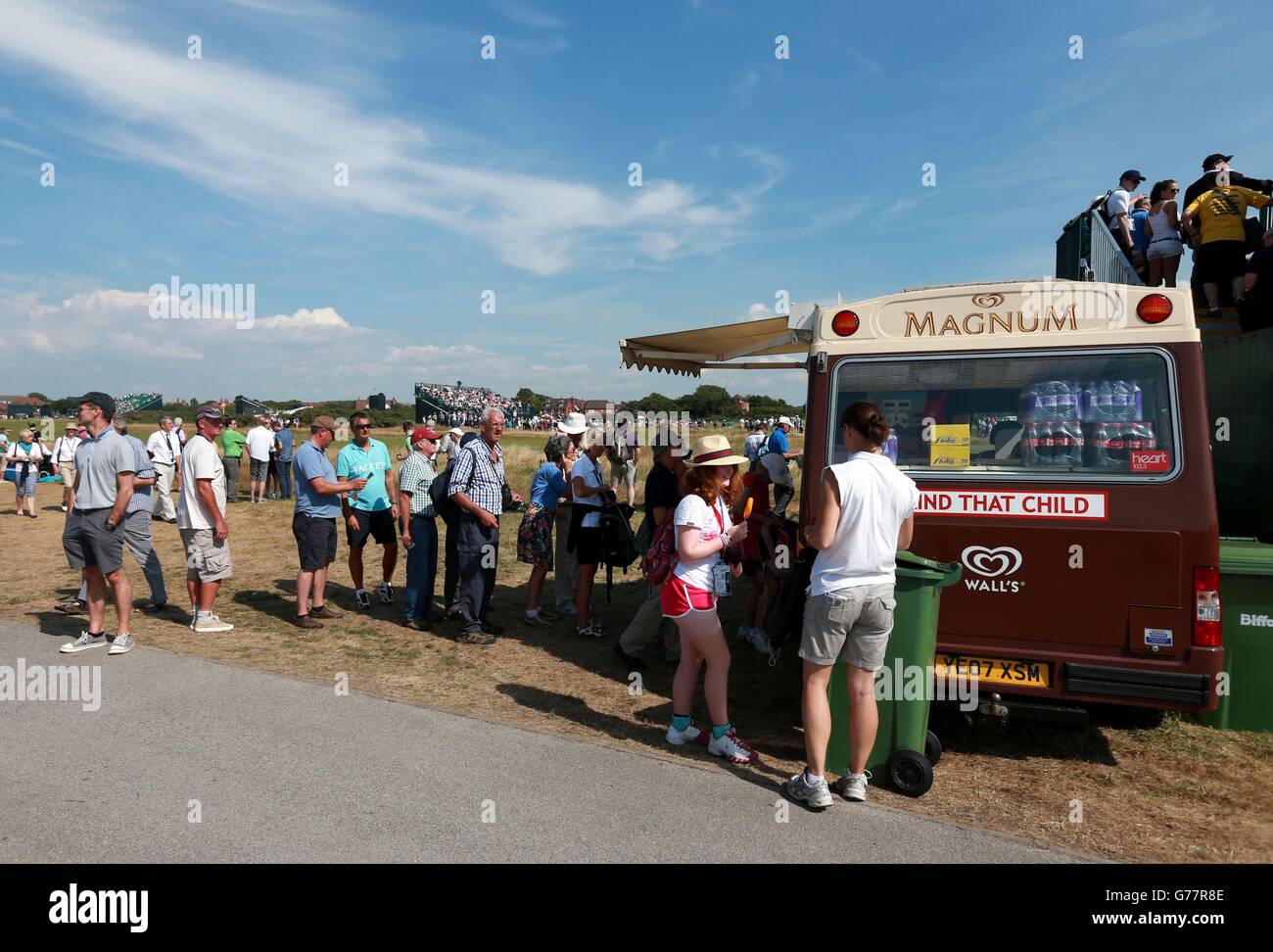 Golf - The Open Championship 2014 - Day One - Royal Liverpool Golf Club Stock Photo