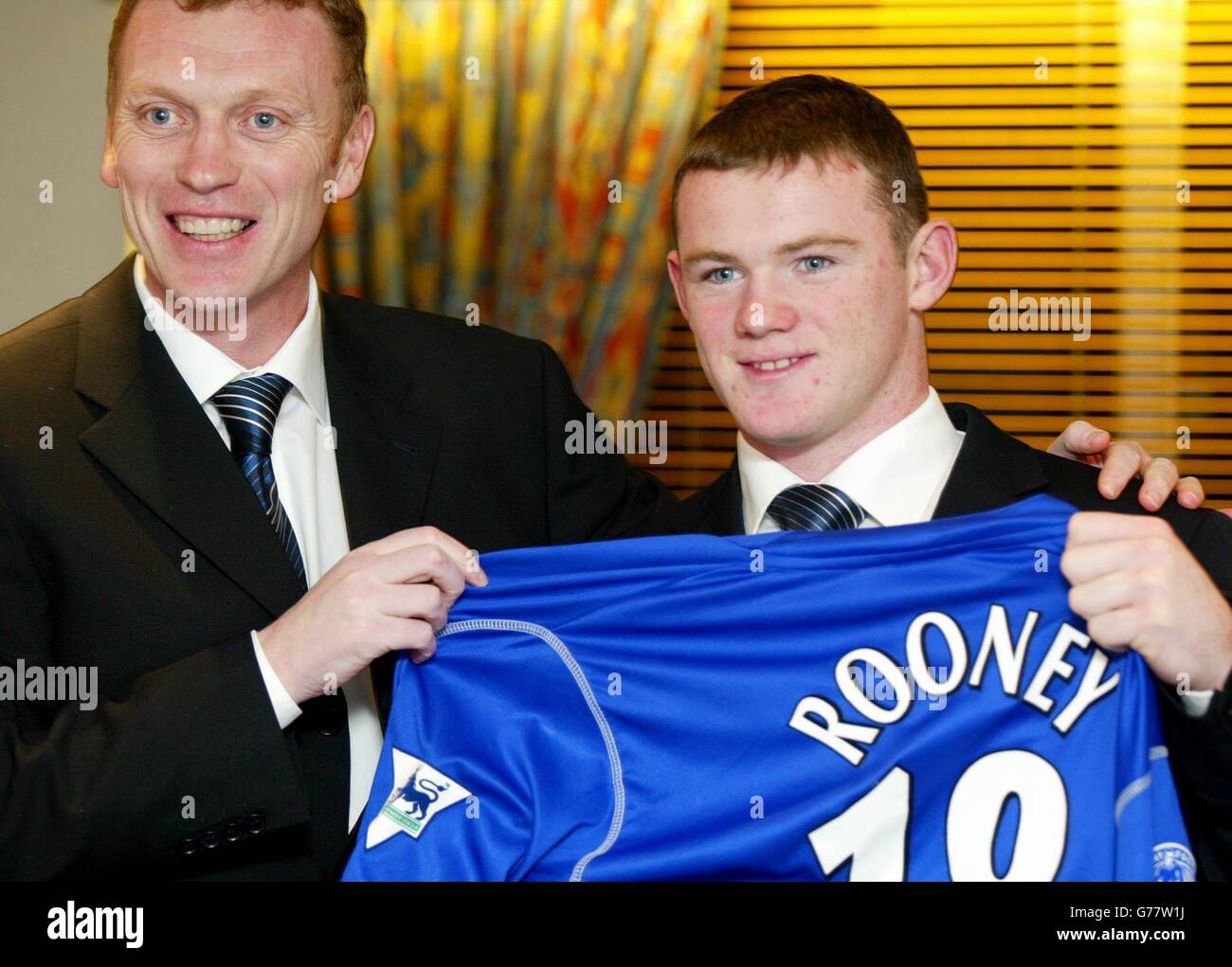 Wayne Rooney - Everton Signing Stock Photo - Alamy