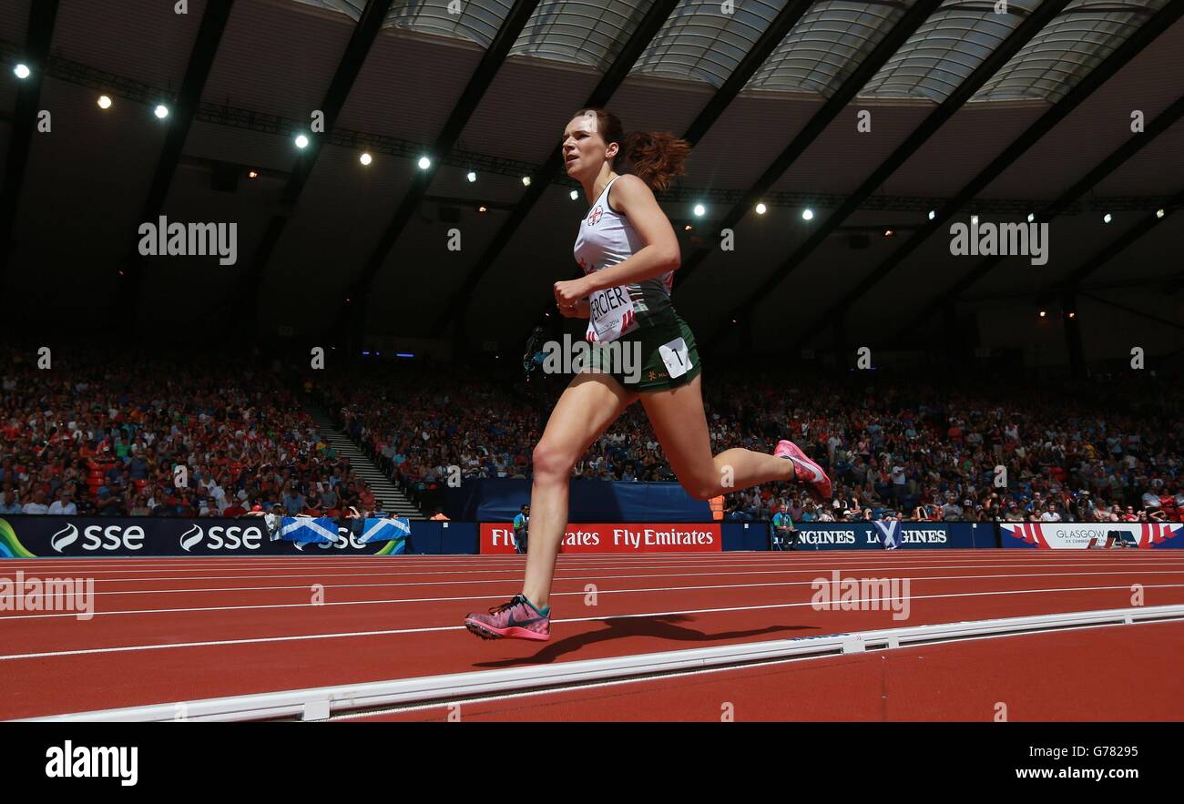 Guernsey's Sarah Mercier at Hampden Park, during the 2014 Commonwealth Games in Glasgow. Stock Photo