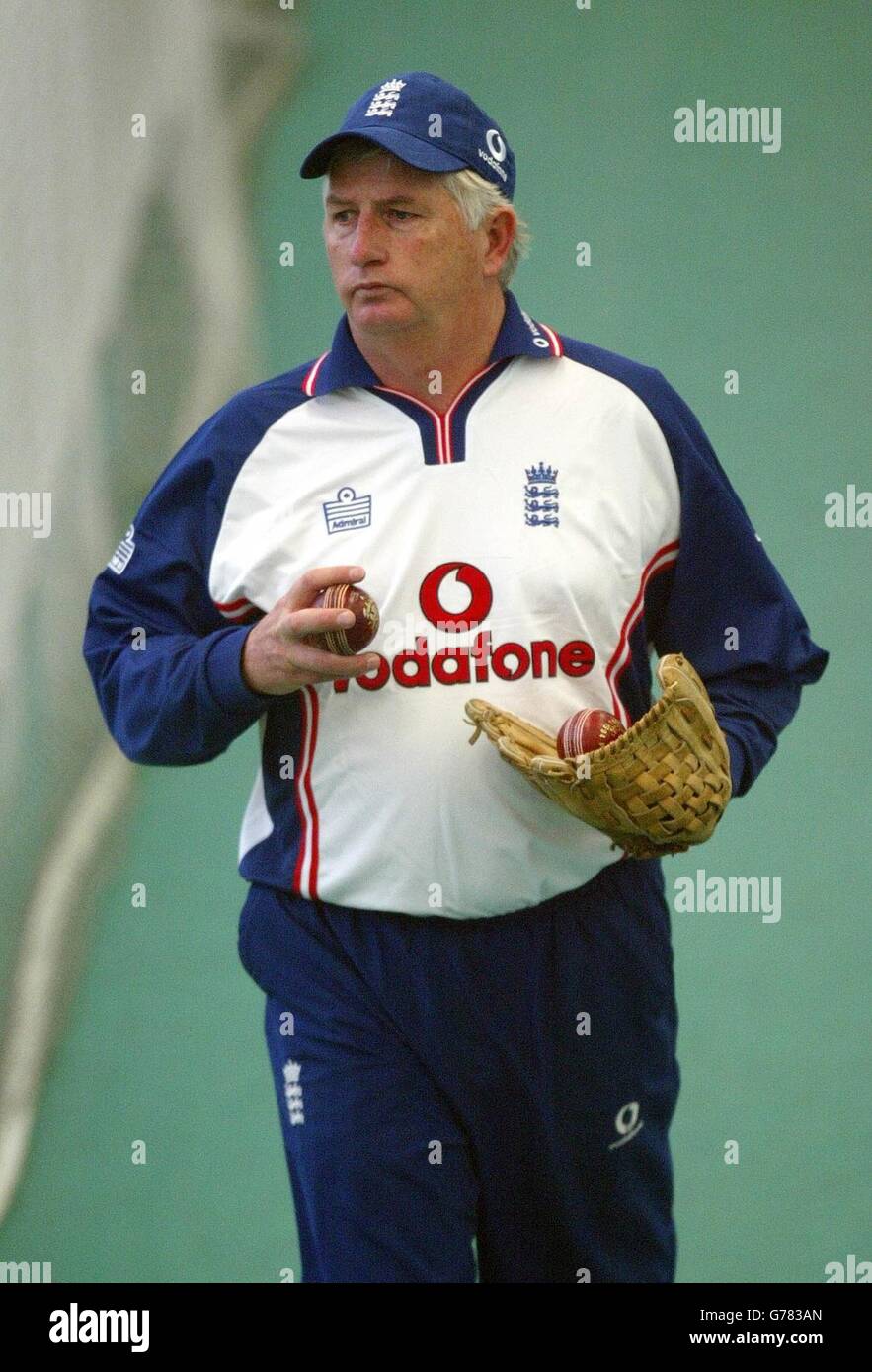 Duncan Fletcher training. England coach Duncan Fletcher during his team