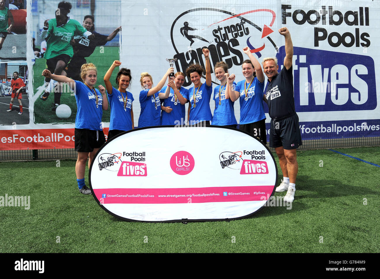 Soccer - StreetGames Football Pools Fives - Newcastle Stock Photo