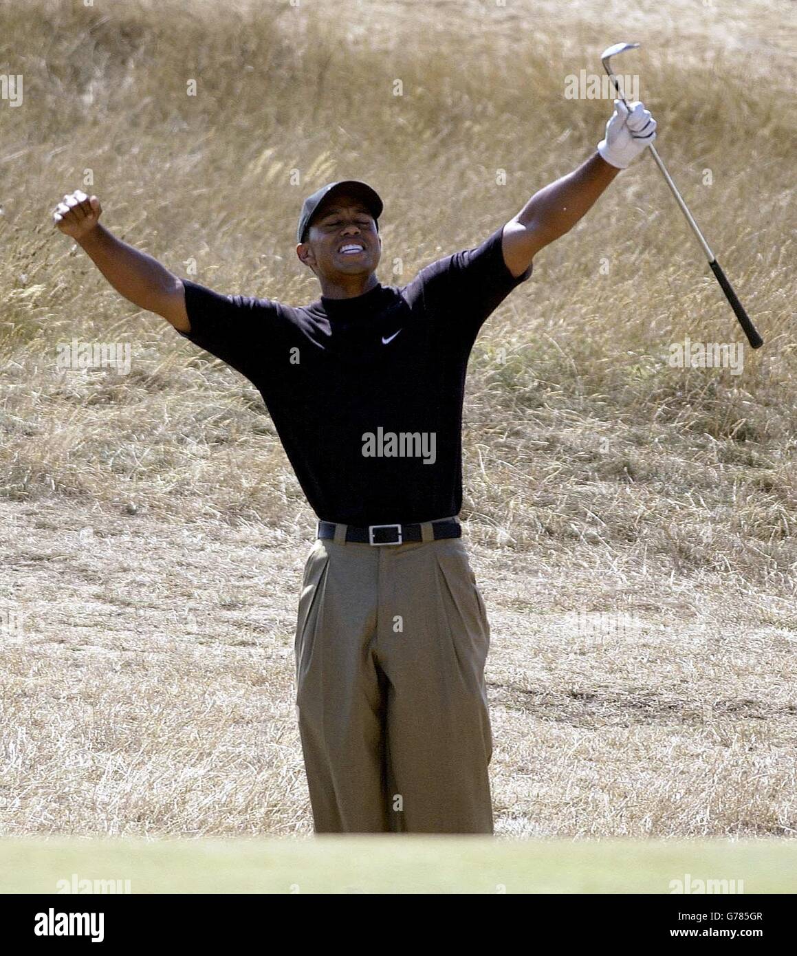 Tiger Woods The Open Stock Photo Alamy