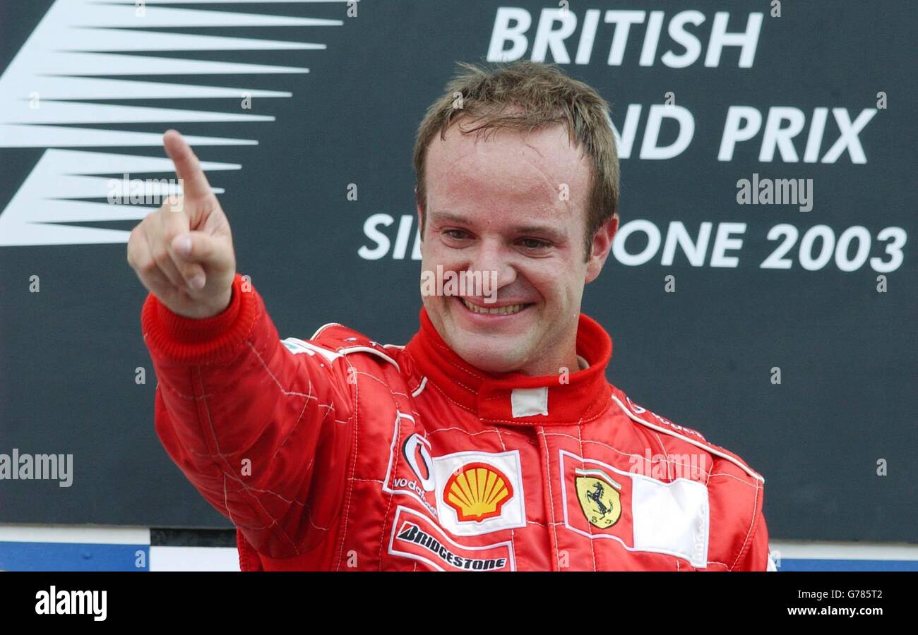 Rubens Barrichello - British Grand Prix Stock Photo - Alamy