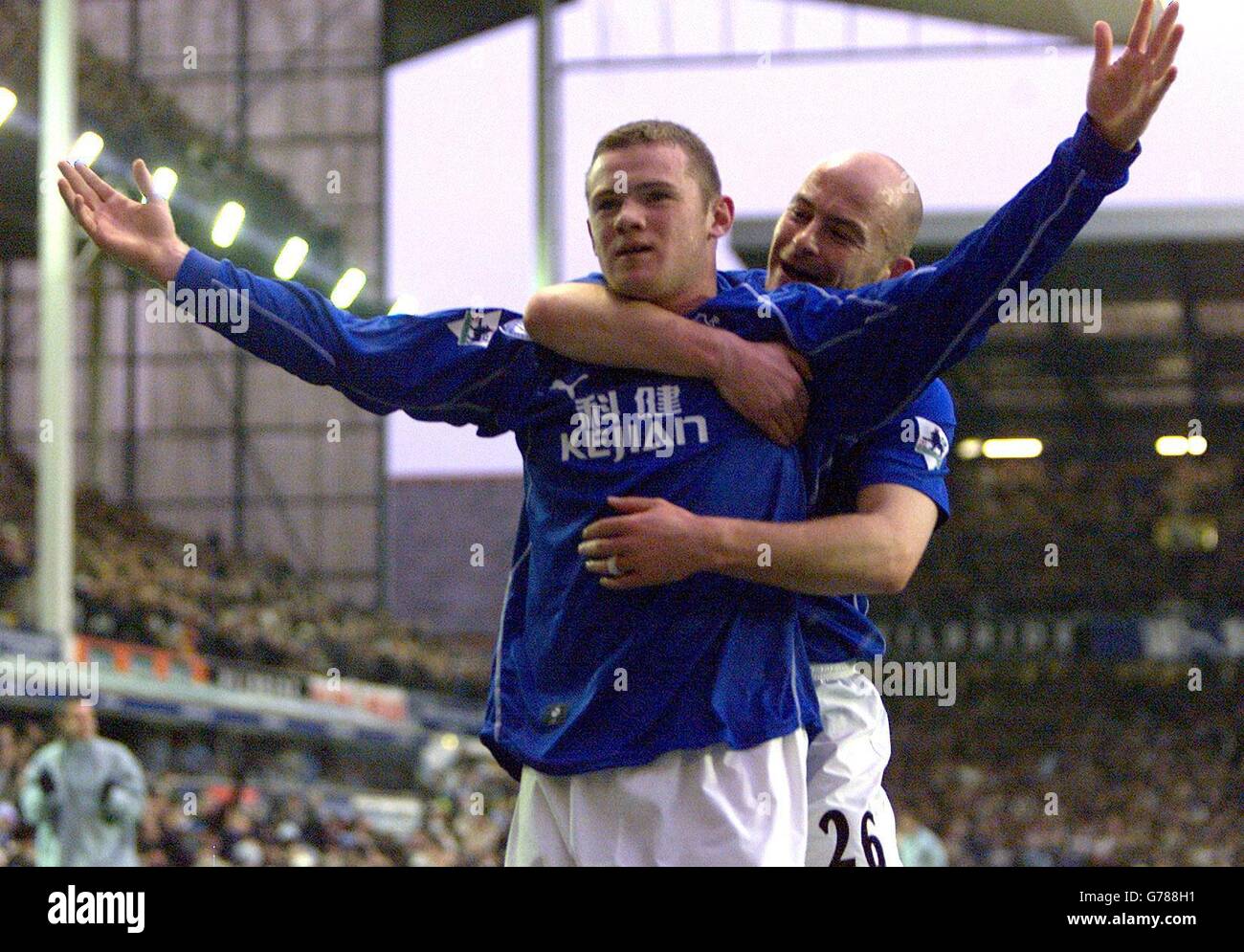 Everton - Wayne Rooney Stock Photo