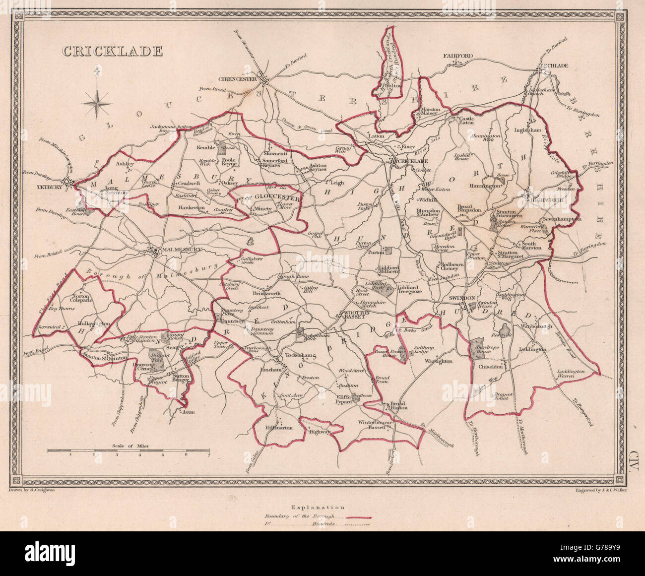Map of cricklade hires stock photography and images Alamy