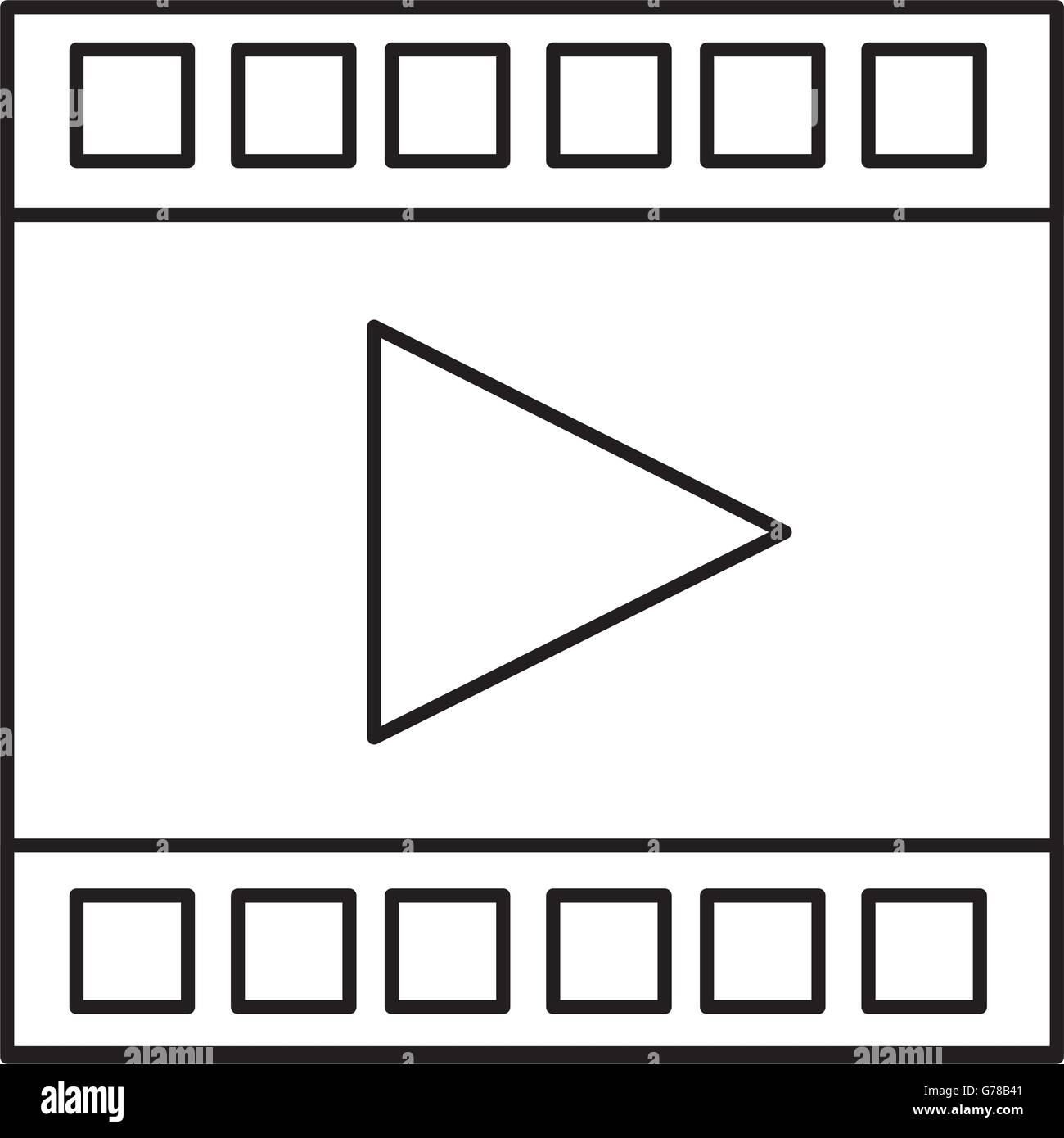 film strip with play icon Stock Vector Image & Art - Alamy