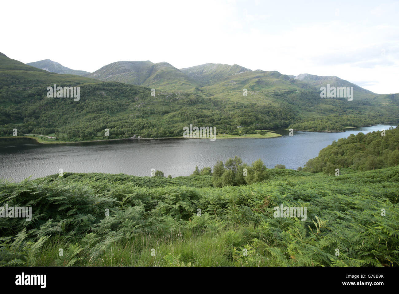 A view of Loch Leven and the mountains of Glencoe, in the Highlands of Scotland. PRESS ASSOCIATION Photo. Picture date: Tuesday July 15, 2014. Photo credit should read: Yui Mok/PA Wire Stock Photo