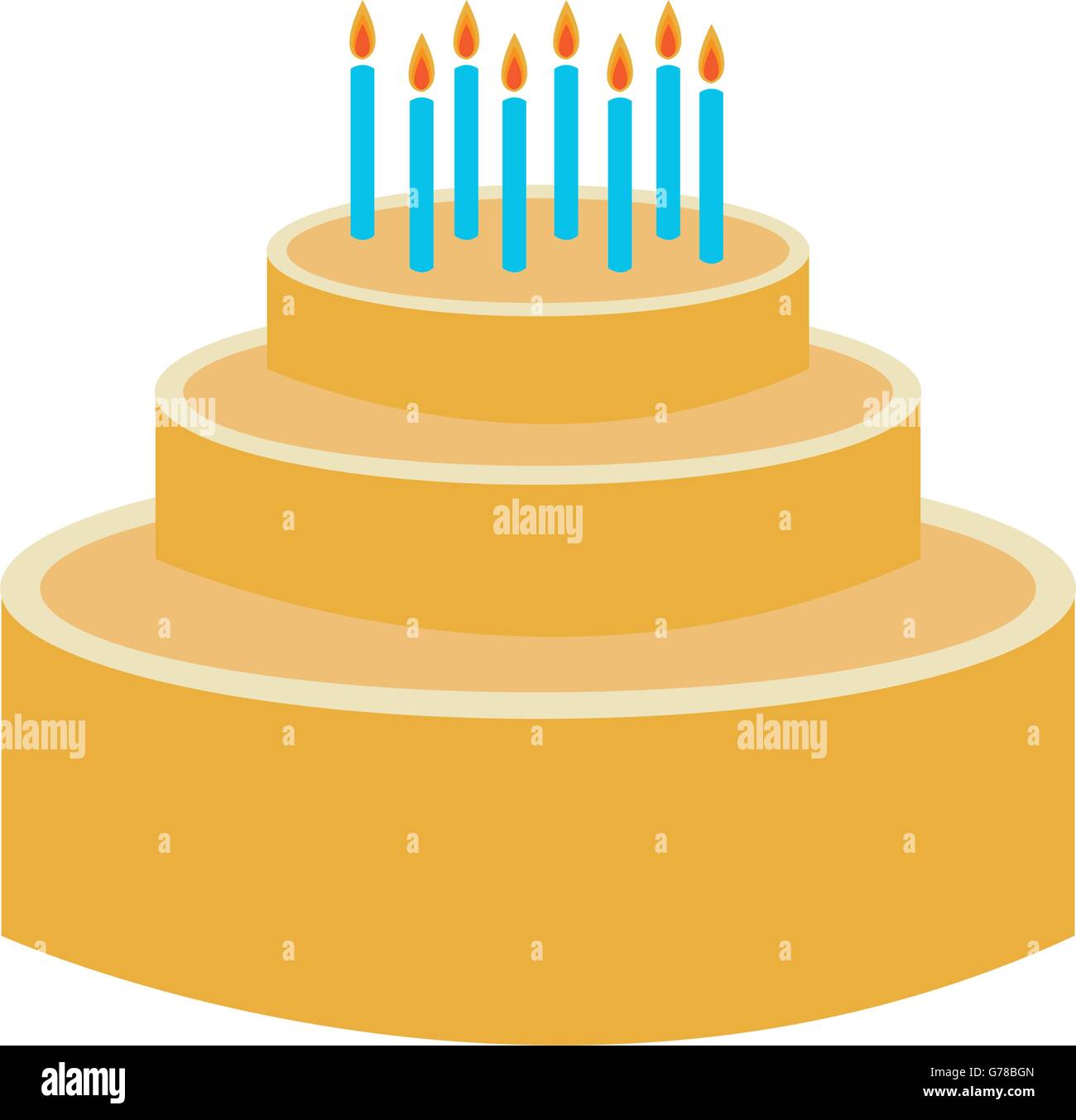 birthday cake icon Stock Vector Image & Art - Alamy