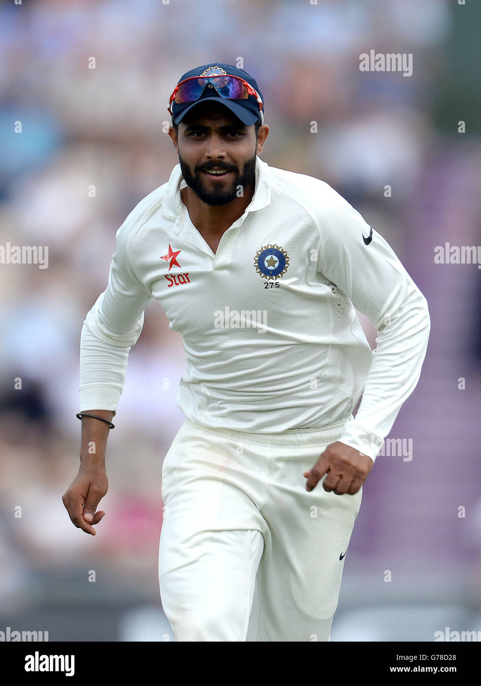 Indias ravindra day one third investec test match ageas bowl hires
