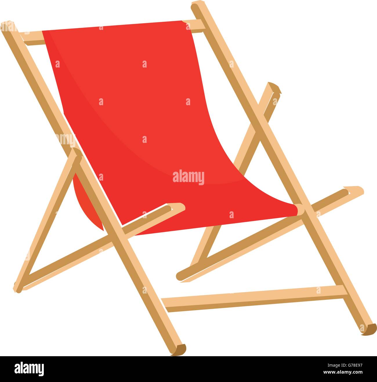 Beach chair icon Stock Vector Image & Art - Alamy