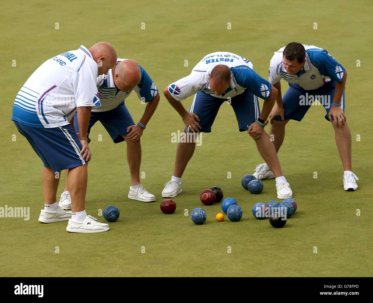 Scotland's Alex Marshall, Paul Foster, Neil Speirs and David Peacock