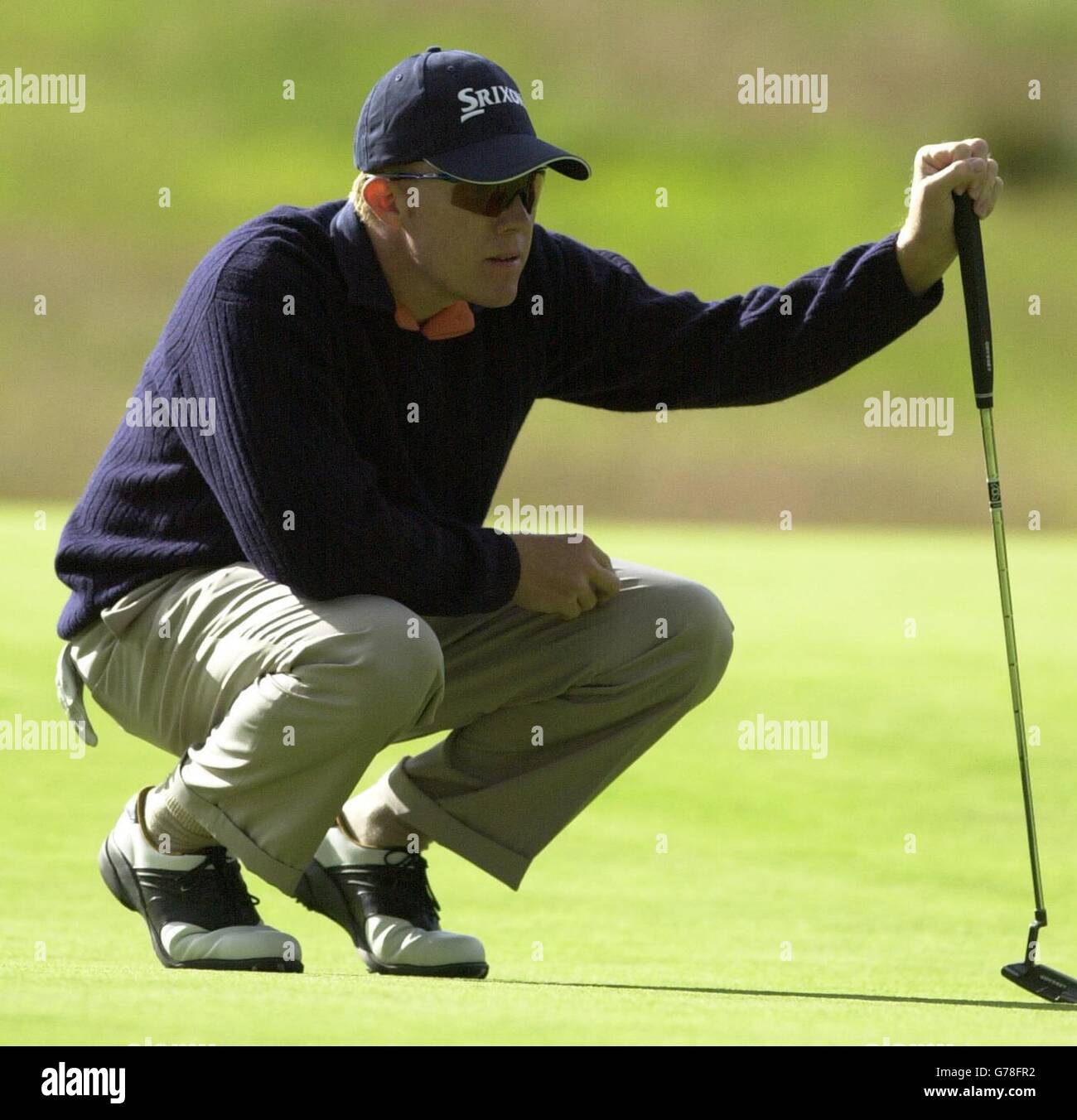 Brad Kennedy Diageo Championship. Golfer Brad Kennedy contemplates