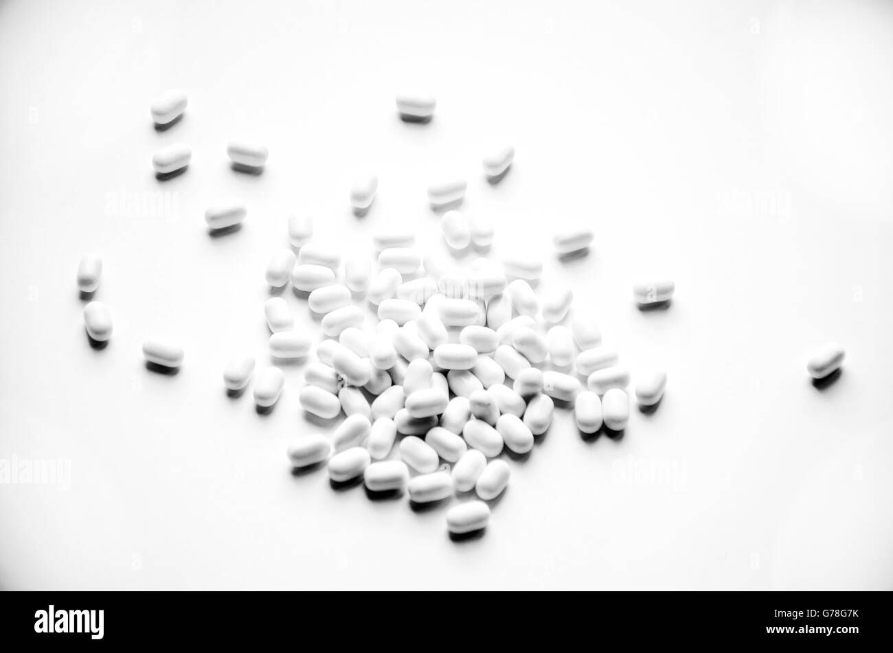 Cut out pills Stock Photo
