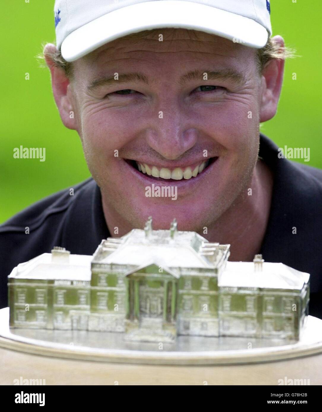 Ernie Els Scottish Open. South African Ernie Els with his trophy after