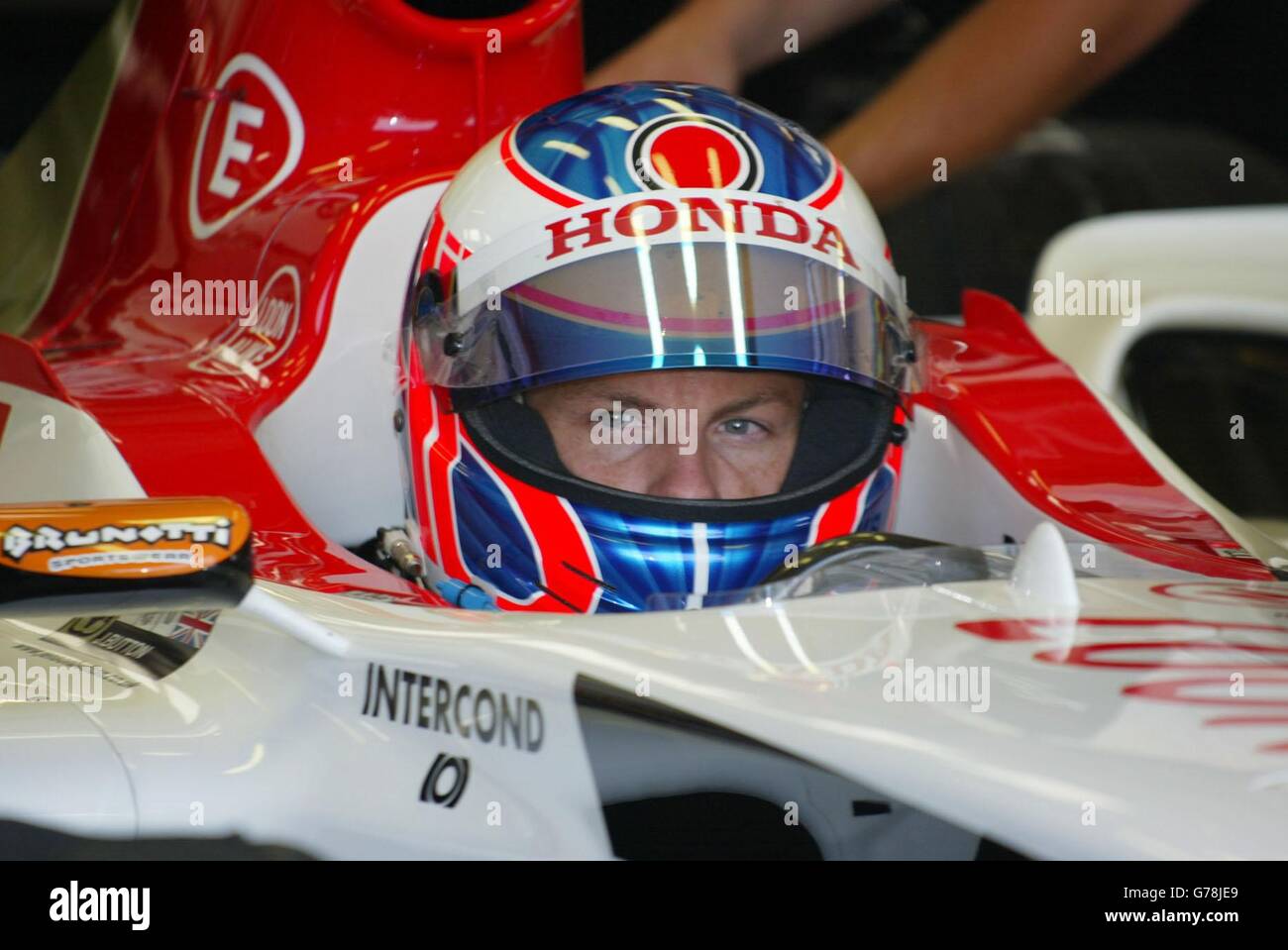 Jenson Button British Grand Prix Stock Photo Alamy
