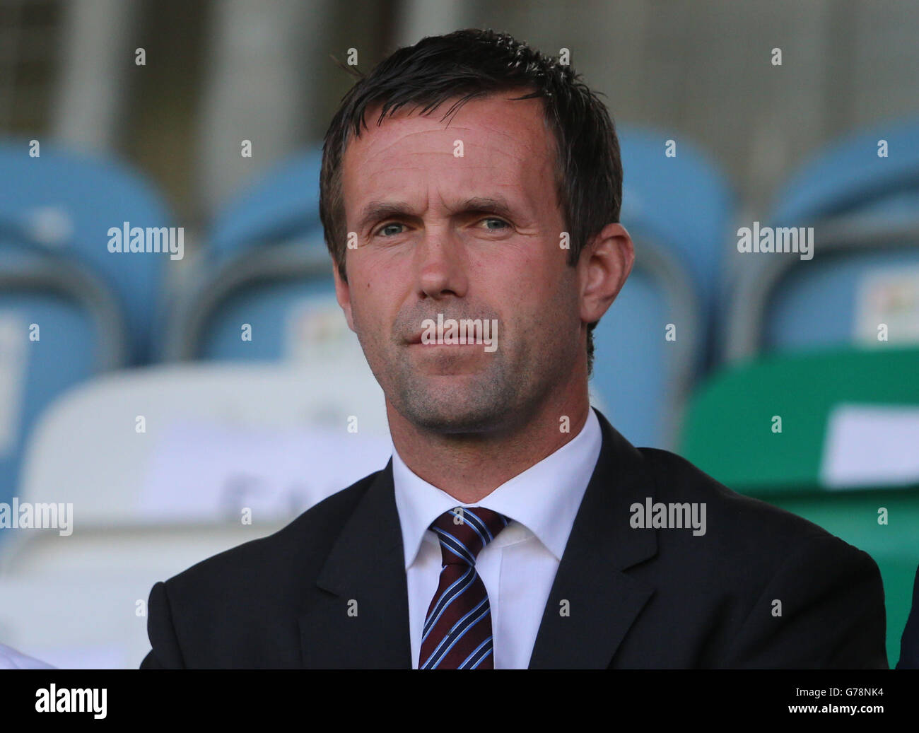 Celtic Manager Ronny Deila In The Stands During The Uefa Champions League Second Qualifying