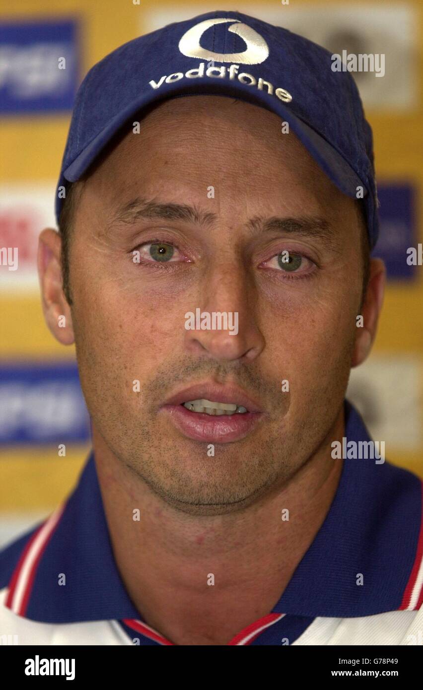 England cricket captain Nasser Hussain 