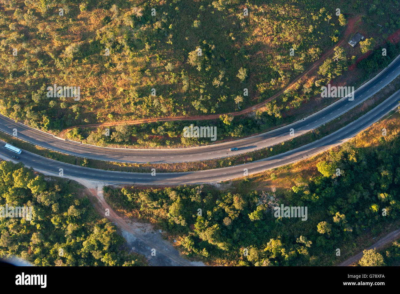 Aerial landscape of Zimbabwe Stock Photo - Alamy