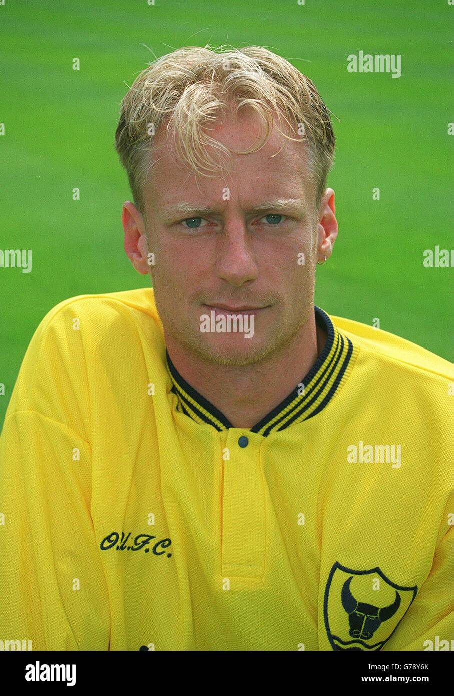 Soccer Photo Call Oxford United. Paul Moody, Oxford United Stock