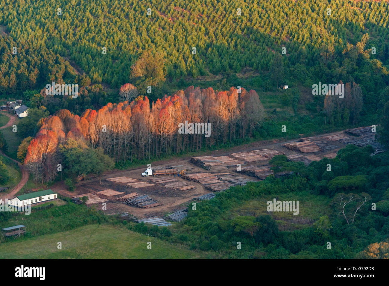 Aerial landscape of Zimbabwe Stock Photo - Alamy