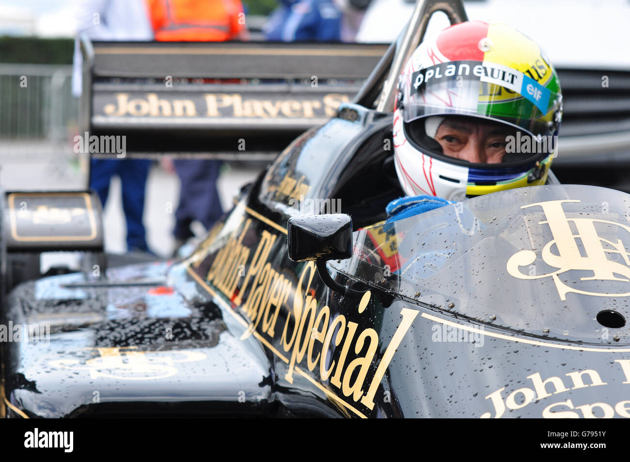 Ayrton Senna Lotus 98T Formula 1 Grand Prix racing car at Goodwood