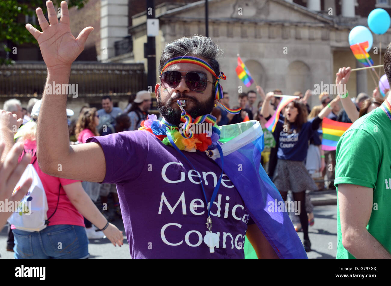 London, UK, 25 June 2016, Gay pride 2016 Credit:  JOHNNY ARMSTEAD/Alamy Live News Stock Photo