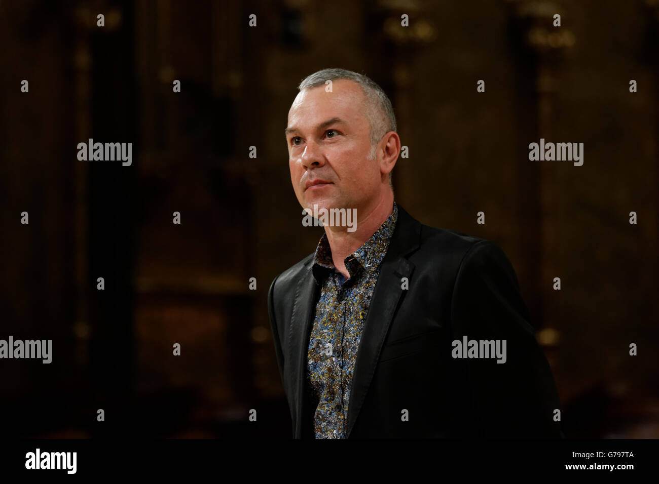 Montserrat, Barcelona, Spain. 25th June, 2016.The 6th international festival of the organ of Montserrat with Olivier Vernet, the organist of the cathedral of Monaco. Karl Burkhof/Alamy Live News Stock Photo