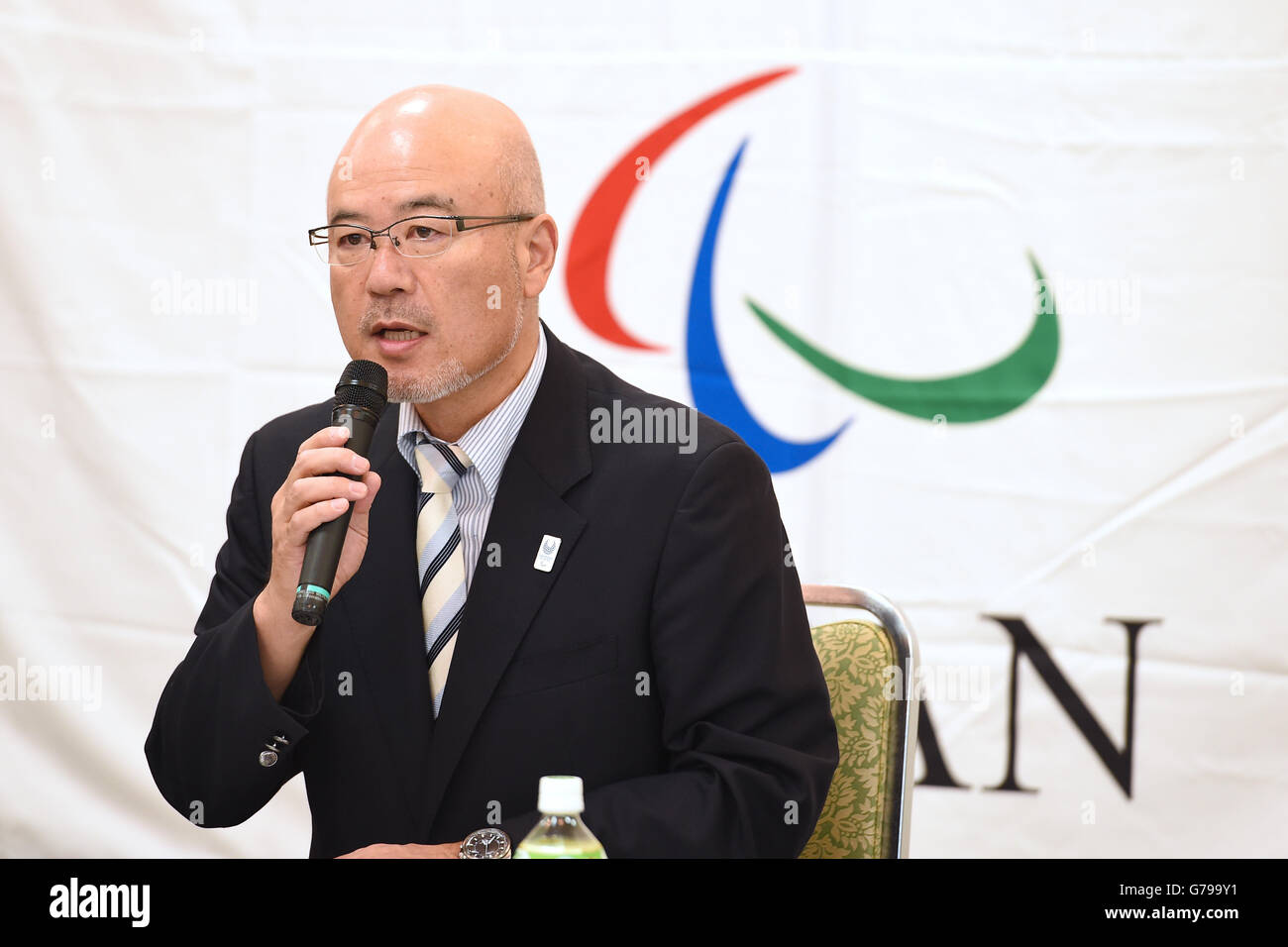Hiroya Otsuki, JUNE 24, 2016 : Japanese Paralympic Committee announce  the members of Japan team for the  2016 Rio Paralympic Summer Games  during a press conference in Tokyo, Japan.  (Photo by AFLO SPORT) Stock Photo