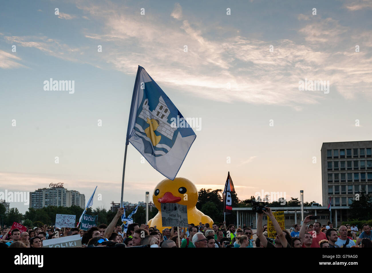 Belgrade demonstrations hires stock photography and images Alamy