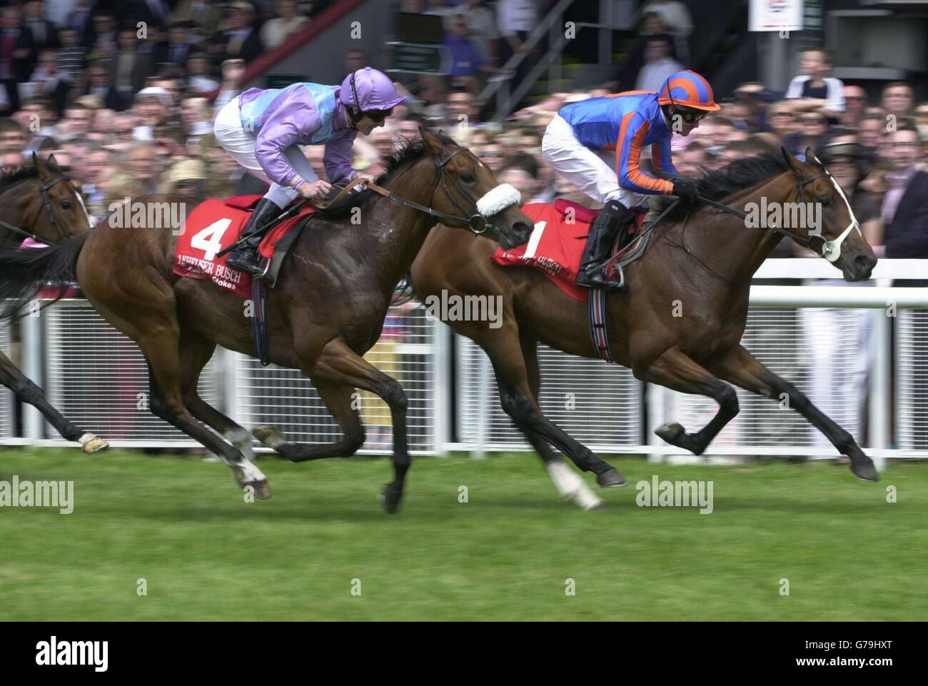 wins the Anheuser Busch Railway Stakes 