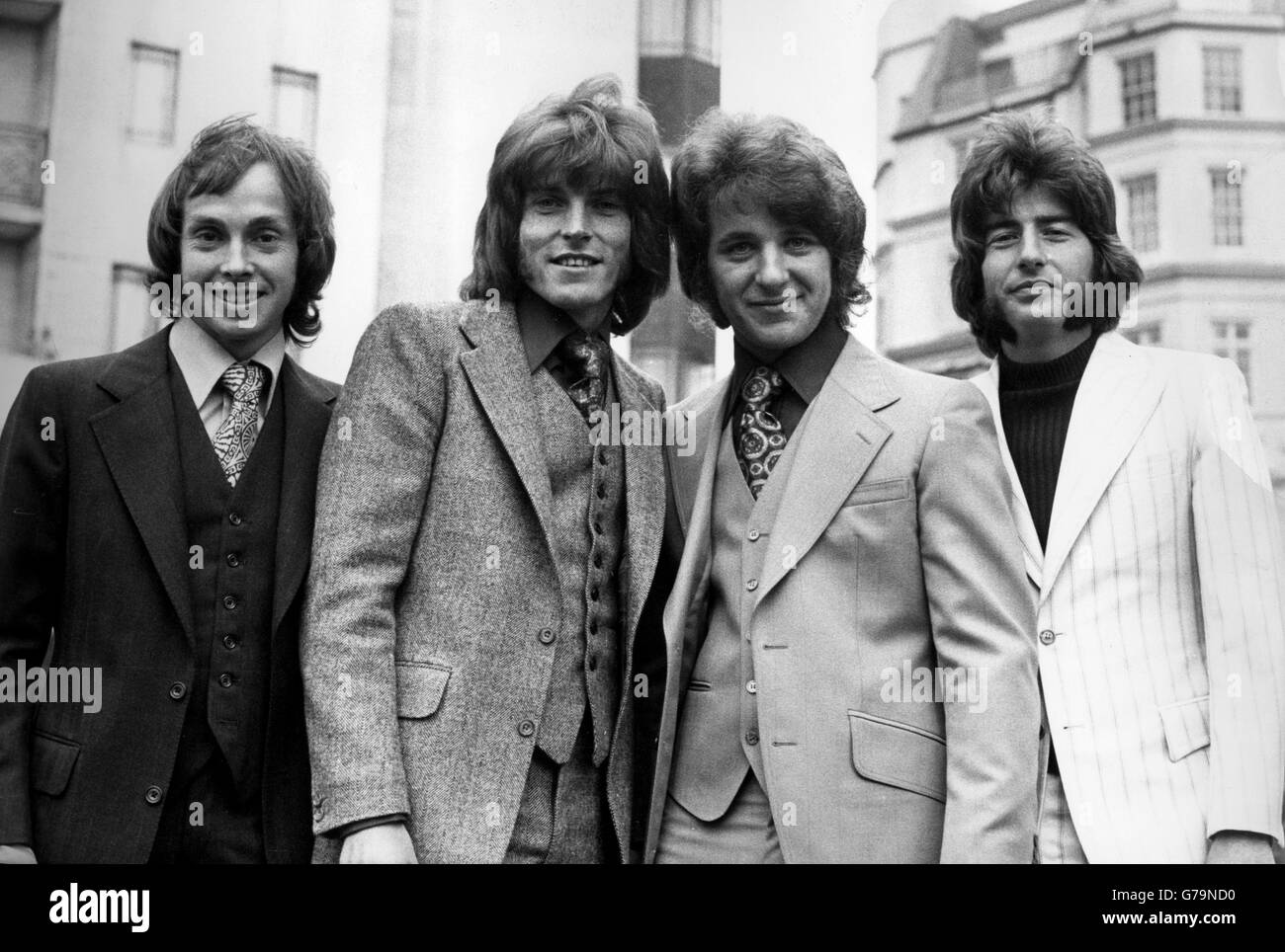 Australian group The Mixtures in London. (l-r) Greg Cook, Mick Flinn, Mike Holden and Fred Welland. Stock Photo