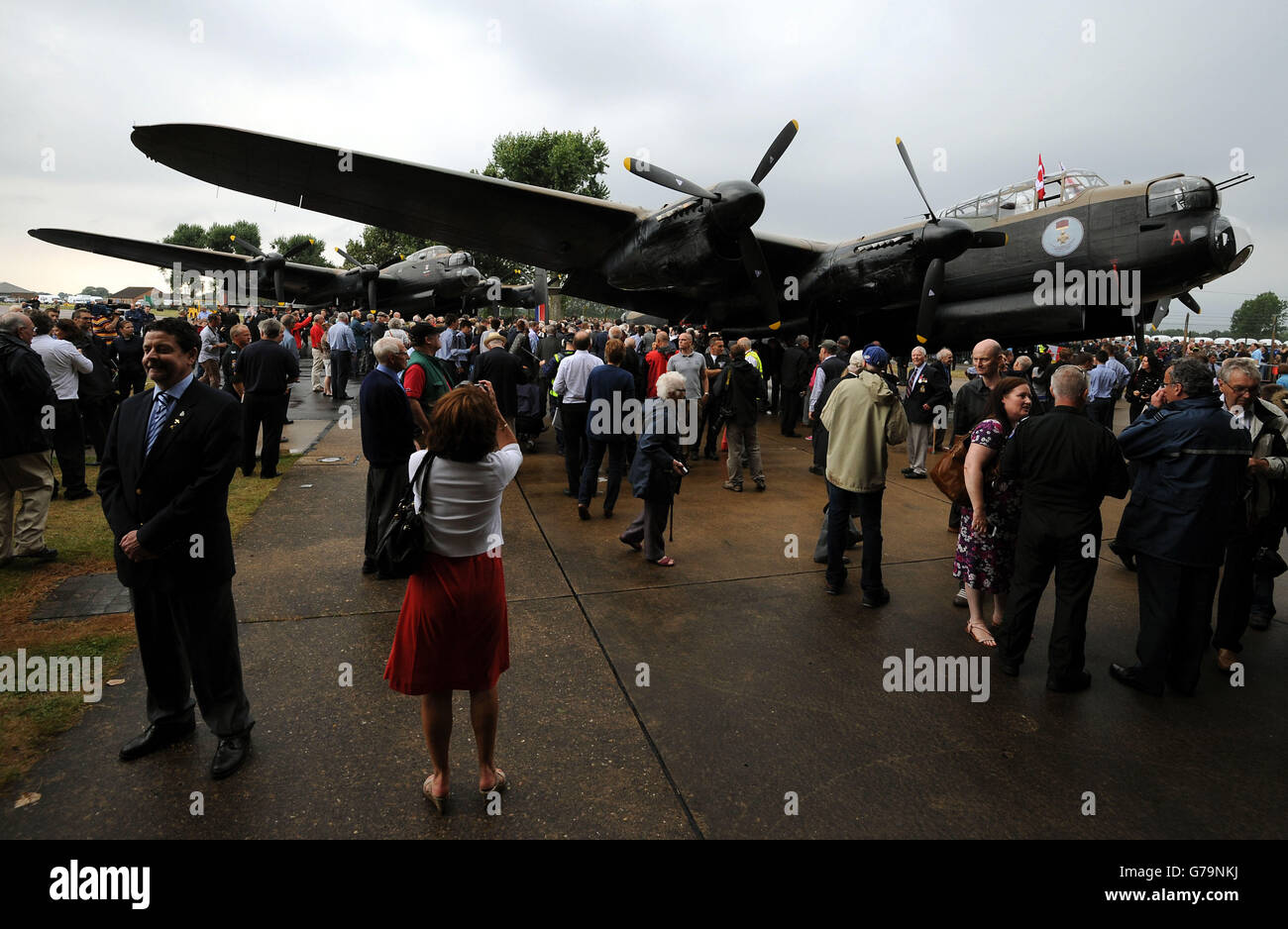 Lancaster Bomber flight Stock Photo Alamy