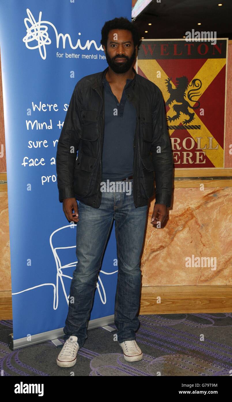 Nicholas Pinnock attends a screening of Dead Poets Society in honour of the late Robin Williams and in aid of mental health charity Mind, at The Troxy, London. Stock Photo