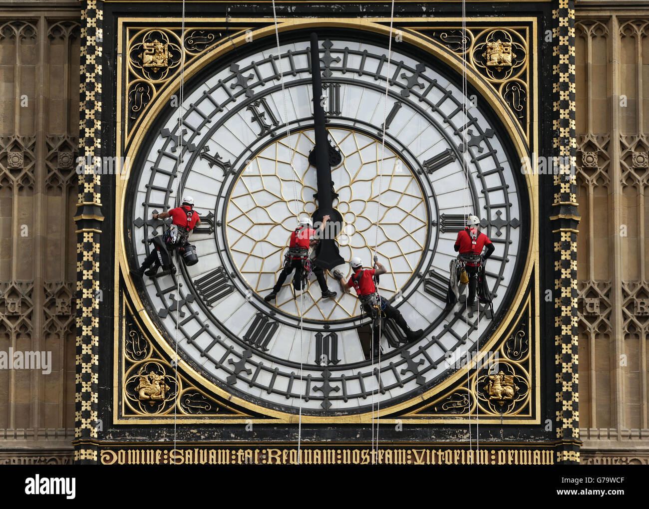 Great Clock maintenance Stock Photo Alamy