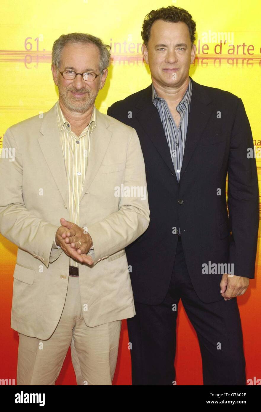 Spieldberg and Hanks - 61st International Venice Film Festival Stock Photo