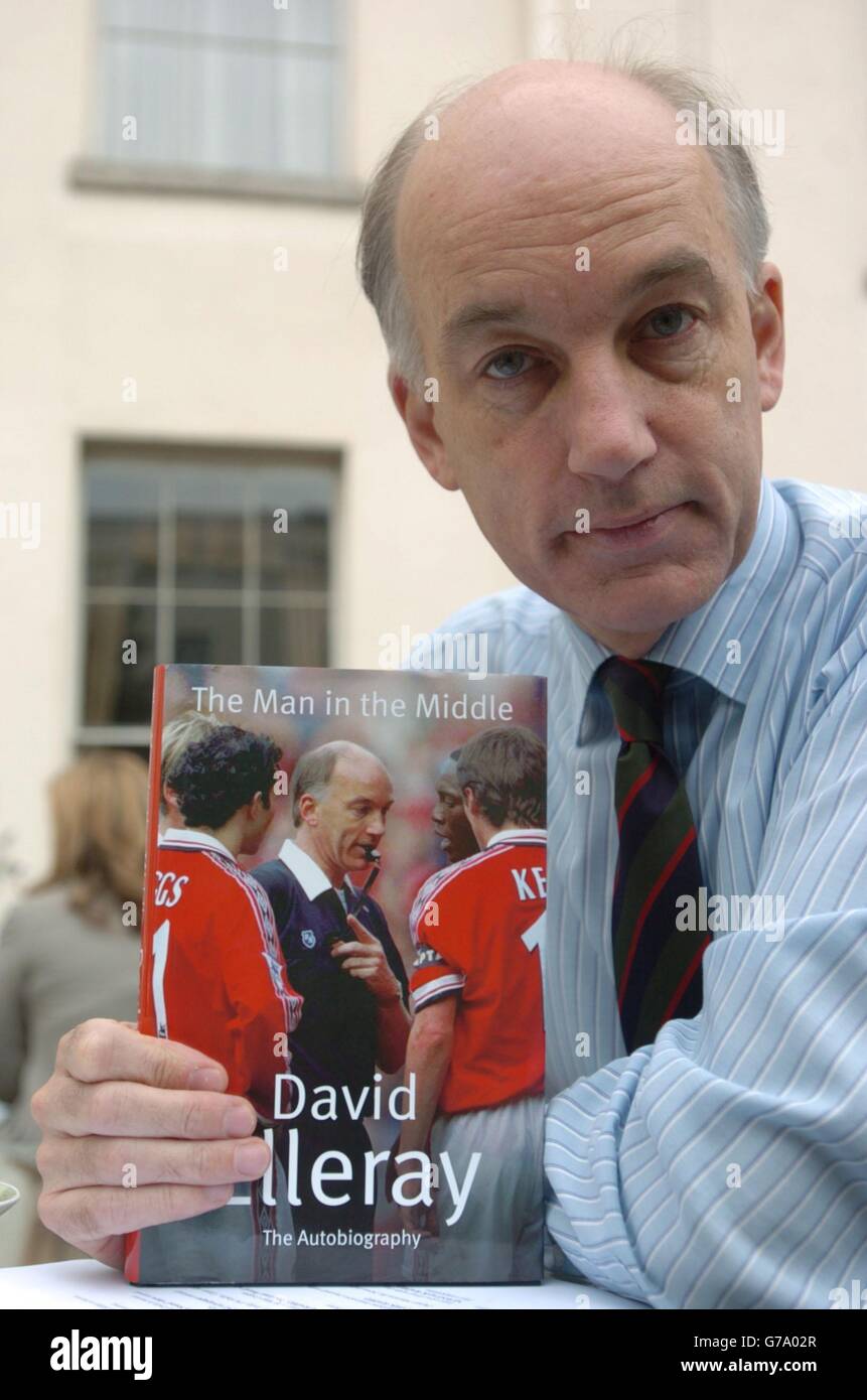 Former Premiership referee, David Elleray, posing for photographs after