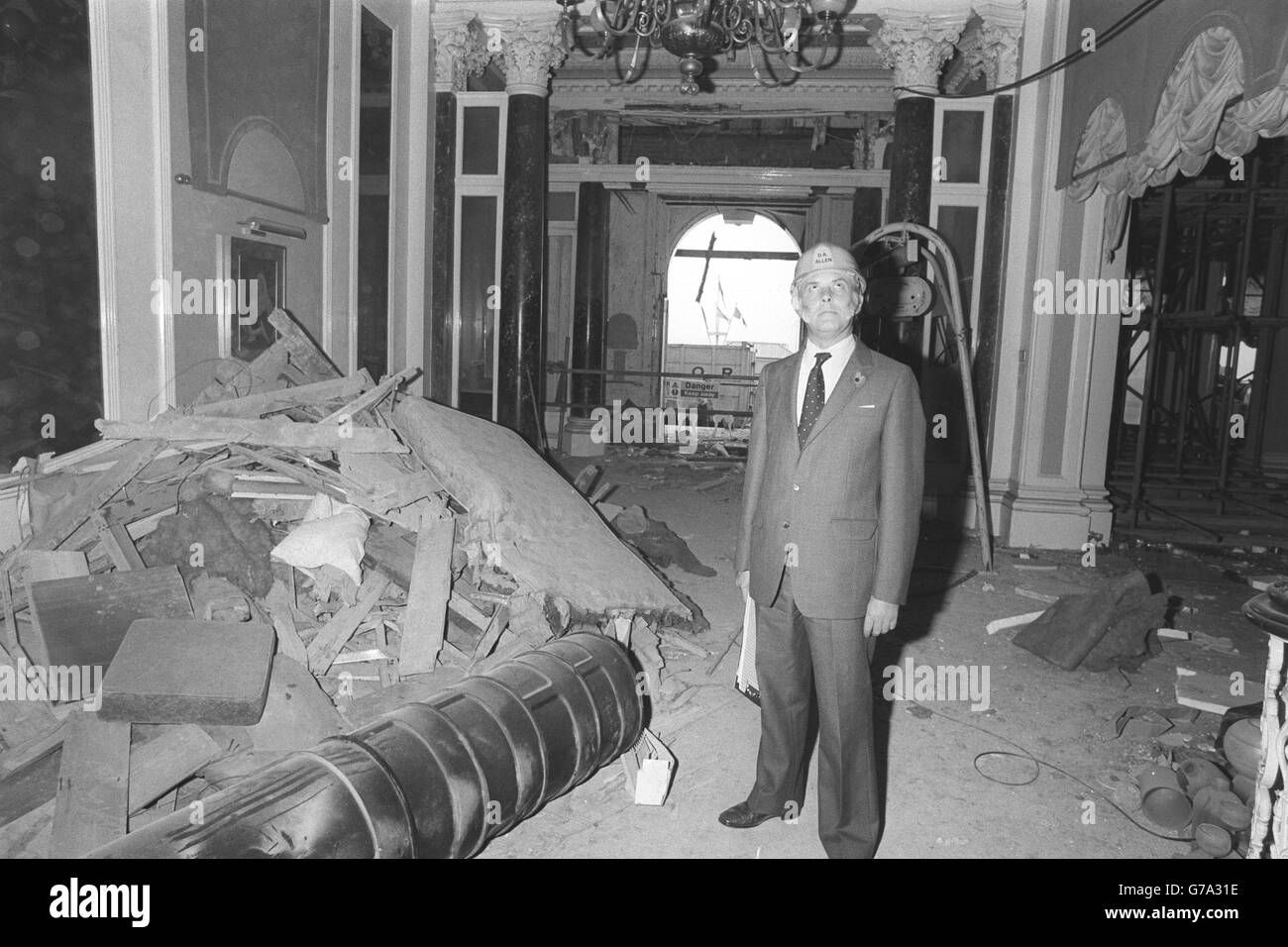 Architects Administrator Derek Allen Stands In The Remains Of The Stock Photo Alamy