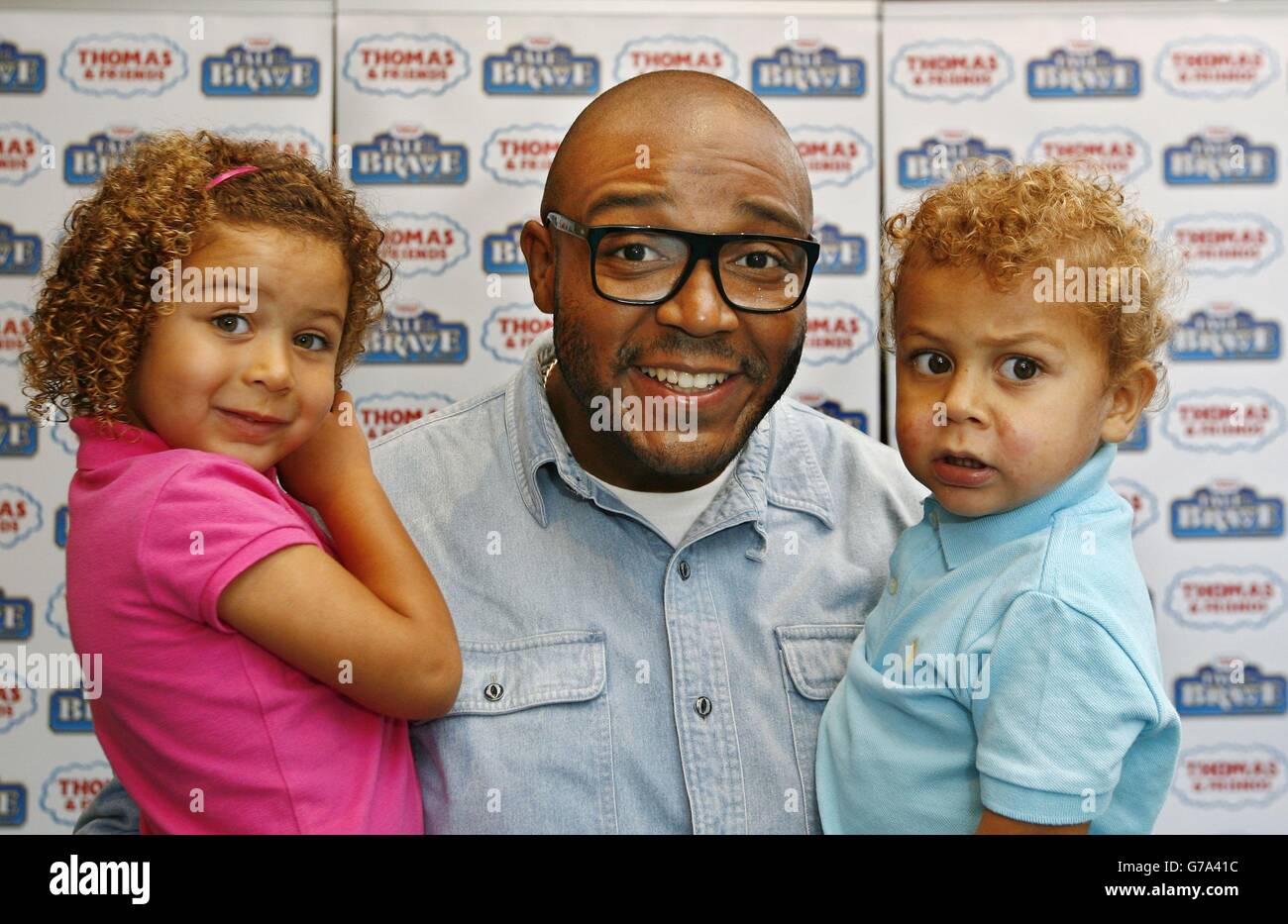 Thomas & Friends Tale of the Brave premiere - London Stock Photo - Alamy